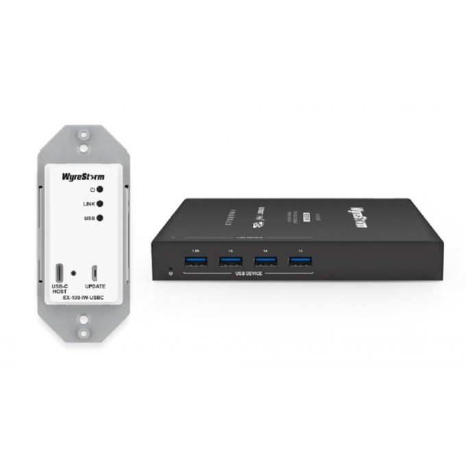 Удлинитель USB 3.2 100 м HDBT 3.0 WYRESTORM EX-100-IW-USBC