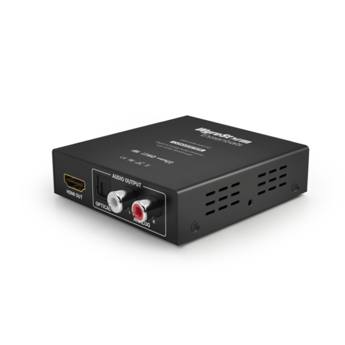 Дэ-эмбеддер аналогового и цифрового аудио из HDMI 2.0, c проходным HDMI портом WYRESTORM EXP-CON-AUD-H2
