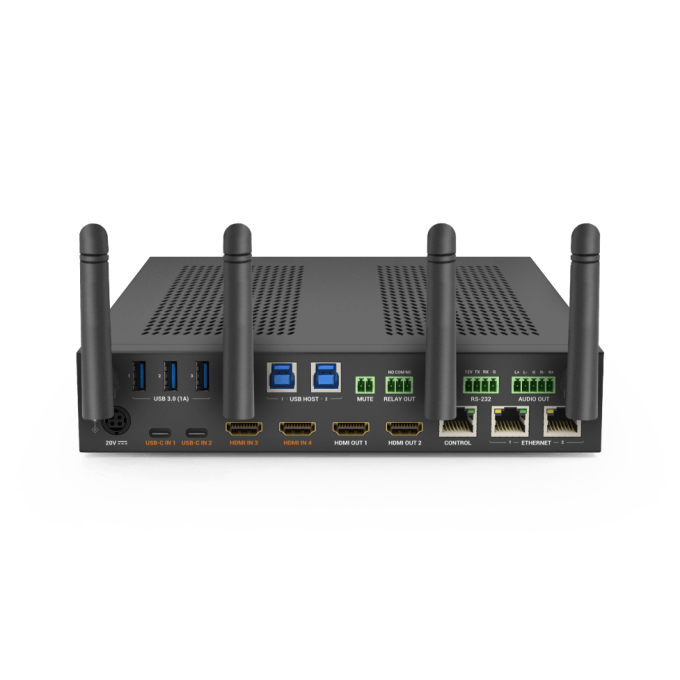 Коммутатор презентационный 2x USB-C, 2x HDMI входы | 2x HDMI выходы | USB 3.0 | Беспроводное видео и USB WYRESTORM SW-640L-TX-W